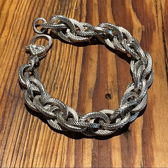 Judith Ripka Verona 925 Large Link Bracelet - Picture 9 of 9